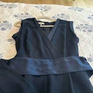 Elegant Navy Sleeveless jumpsuit. Looks and feels like an evening dinner jacket.